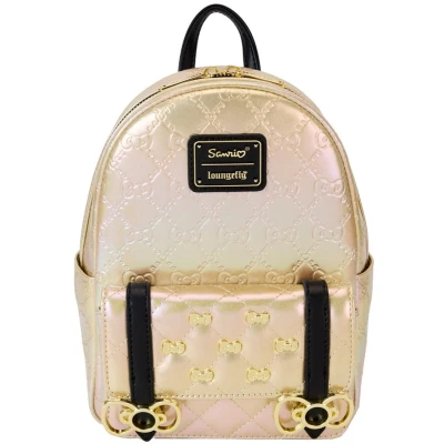 Afbeelding van Loungefly Hello Kitty 50th Anniversary by Mini Backpack Metallic Gold Bags
