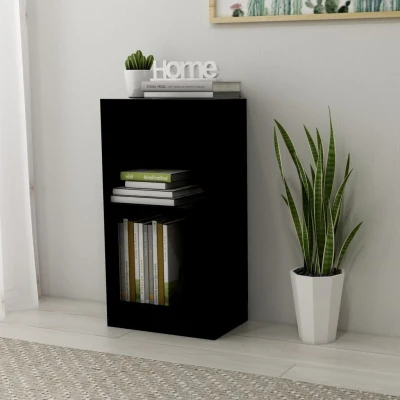Afbeelding van vidaXL Boekenkast 40x24x75 cm spaanplaat zwart