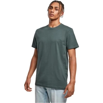 Image de Build your Brand T shirt pour homme, col rond, haut basique homme en coton avec rond disponible dans de nombreuses couleurs, tailles XS 5XL disponibles, Vert (vert bottle), 3XL