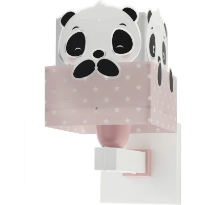 Afbeelding van Dalber panda Kinder wandlampen Roze