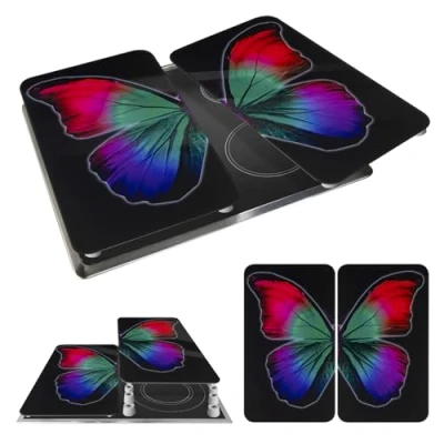 Afbeelding van Maximex Wenko Butterfly by Night Universele kookplaatafdekking, set van 2 stuks, voor kookplaten en glazen snijplank, alle warmtebronnen
