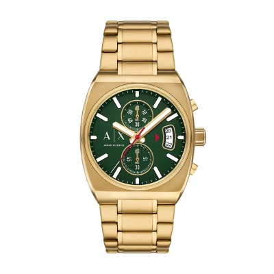 Afbeelding van Armani Exchange Heren Horloge 40 mm Goudkleurig
