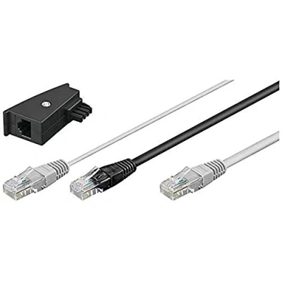 Afbeelding van Wentronic Goobay TAE Adapter 2 x RJ45 Stecker auf 8P8C F Netzwerk