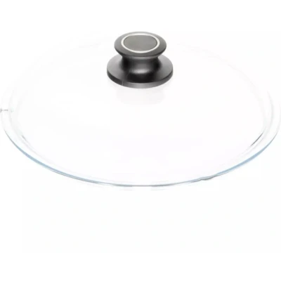 Afbeelding van AMT Gastroguss Glazen deksel Ø 26 cm Hittebestendig Ovenbestendige knop Duurzaam ontwerp