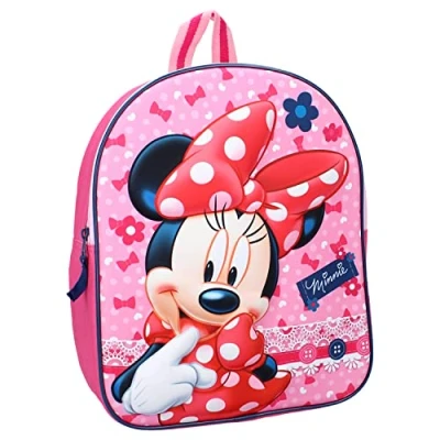 Afbeelding van Disney Minnie Mouse Dotty About Dots 3D Rugzak 9,3 l Roze