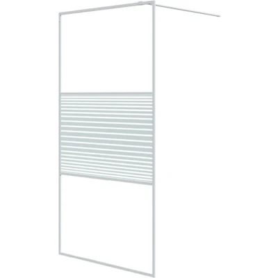 Afbeelding van Inloopdouchewand 100x195 cm transparant ESG glas wit