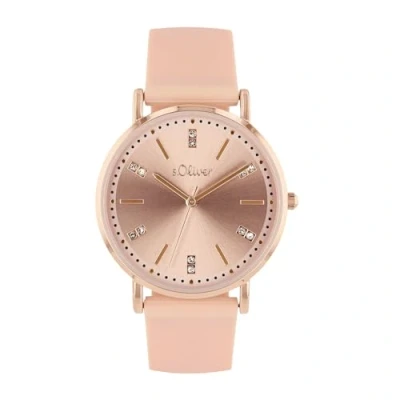 Afbeelding van s.Oliver Horloge, Dames, Maat: One Size, Apricot