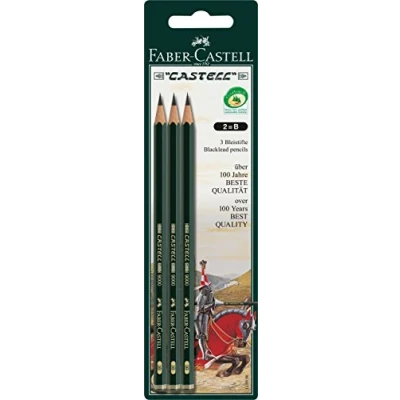 Afbeelding van Faber Castell potlodenset 9000 B 3 stuks op blister FC 110998
