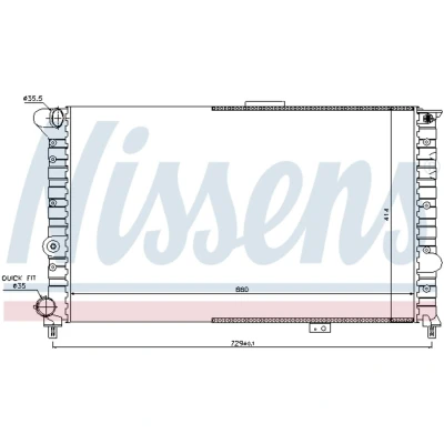 Afbeelding van Nissens Radiateur 60054