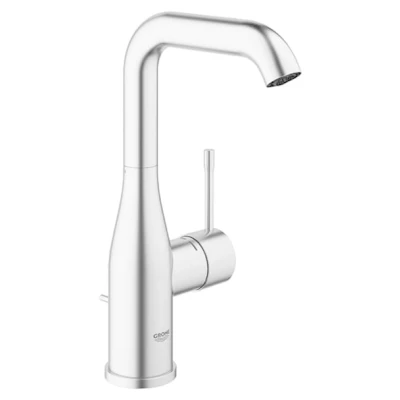 Afbeelding van Grohe Essence New l size wastafelkraan met waste Supersteel