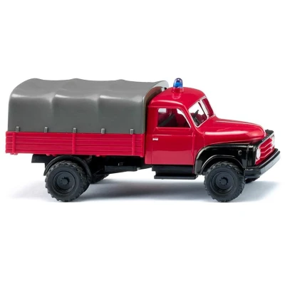Afbeelding van Wiking 034505 H0 Hulpdienstvoertuig Hanomag Brandweer L 28 vrachtwagen met laadbak