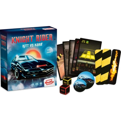 Afbeelding van Knight Rider Shuffle Retro Kitt vs Karr Kaartspel