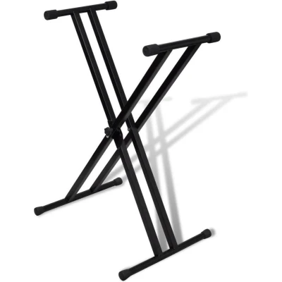 Afbeelding van vidaXL Verstelbare keyboardstandaard dubbel X frame