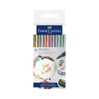 Afbeelding van Viltstift Faber Castell metallic assorti