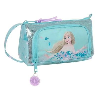 Afbeelding van Schoolpennenzak Frozen Hello spring Blauw 20 x 11 8.5 cm