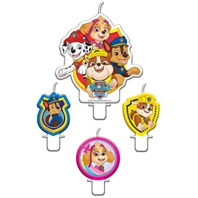 Afbeelding van Paw Patrol Happy Kaars 4 stuks