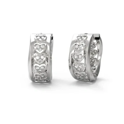 Image de GUESS Femmes Boucles d&#039;oreilles Argent JUBE04604JWRHT U