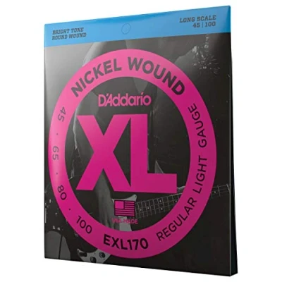 Afbeelding van DAddario EXL170 Nickel Wound Bass, Light, 45 100, Long Scale