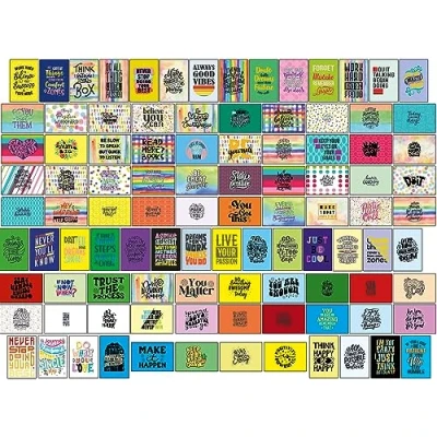 Afbeelding van the lazy panda card company 100 motiverende en inspirerende ansichtkaarten verschillende motieven (100 motivaties)