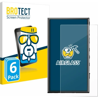 Afbeelding van BROTECT Screenprotector voor Sony Walkman NW A306 Folie Beschermfolie Beschermglas transparant (6 Stuks)