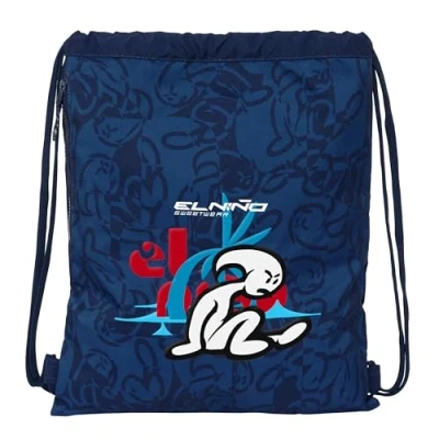 Afbeelding van Rugtas met Koordjes El Niño Paradise Marineblauw 35 x 40 1 cm