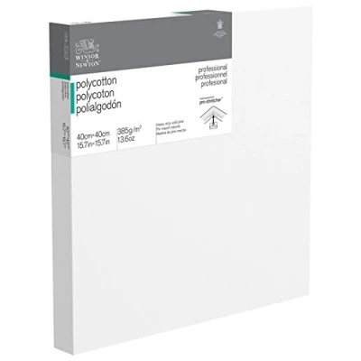 Afbeelding van Winsor &amp; Newton 6206054 Deep Edge professioneel frame van katoenmix, 385 g/m², drievoudig gegrond, middelgrote korrel, ideaal voor olieverf en acrylverf, 40 x cm