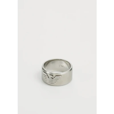 Afbeelding van Emporio Armani heren Ring met logo EGS3166040 in de kleur Zilver, maat: US 10 = 19,8 mm
