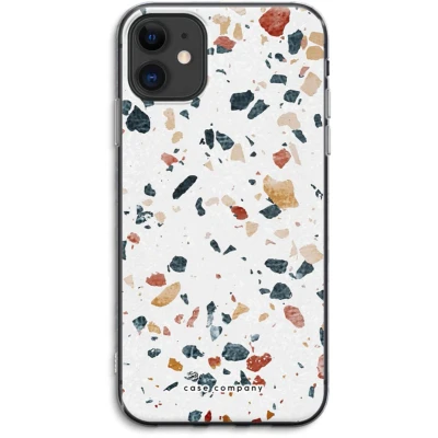Afbeelding van Case Company® hoesje geschikt voor iPhone 11 Terrazzo N4 Soft Cover Telefoonhoesje Bescherming aan alle Kanten en Schermrand