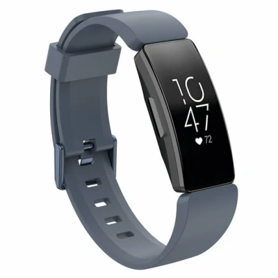 Afbeelding van Fitbit Inspire 1 / HR Ace 2 siliconen bandje met gesp Maat: Large grijs