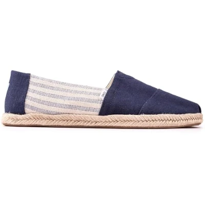 Afbeelding van TOMS Alpargata Espadrilles, Heren, Maat: 44.5, Navy Katoen