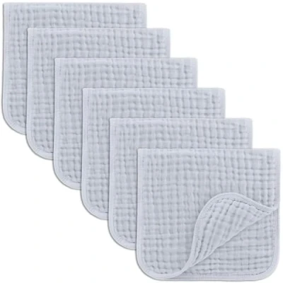 Image de Comfy Cubs Lot de 6 bavoirs en mousseline soie 50 x 25 cm Grande taille à couches ultra absorbantes 100% coton pour bébés bave et saletés Ensemble sûrs doux garçons