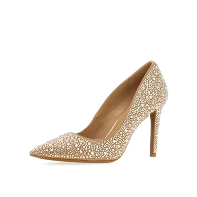 Afbeelding van Michael Kors Alina Klassieke pumps, Dames, Maat: 38.5, Pale gold Hoogwaardig imitatieleer