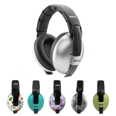 Afbeelding van BAN01/EMNSIL Banz Kids Ear Defender Newborn Zilver EU/UK