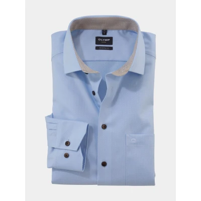 Afbeelding van Olymp Dress Shirt Heren Ls Blauw