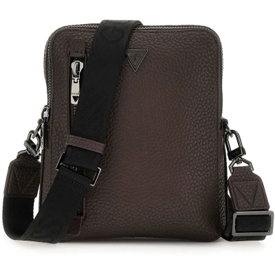 Afbeelding van GUESS Schoudertas Torino Top Zip Crossbody Bag Dark Brown Donkerbruin