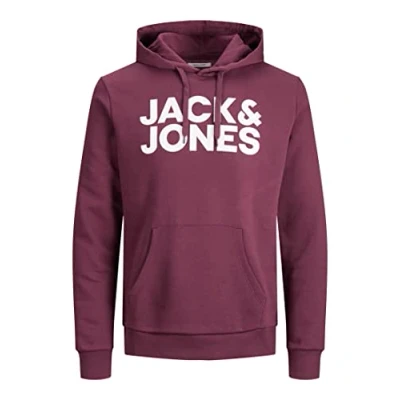Afbeelding van JACK &amp; JONES Jjecorp Logo Noos Hoodie voor heren (1 stuk), Koninklijke haven/witte print