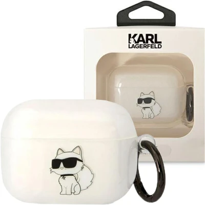 Afbeelding van Karl Lagerfeld KLAPHNCHTCT hoesje voor AirPods Pro transparant Ikonik Choupette