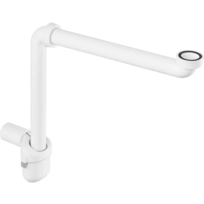 Afbeelding van Viega ruimtebesparende sifon kunststof met muurbuis wit 1 1/4&quot; x 32/40