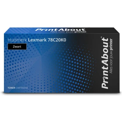Afbeelding van Huismerk Lexmark 78C20K0 Toner Zwart