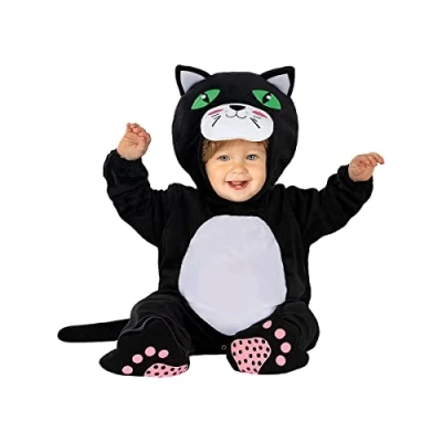 Afbeelding van FUNIDELIA Katten Kostuum voor baby Maat: 81 92 cm Zwart