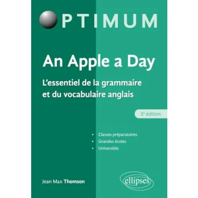 Afbeelding van An apple a day l&#039;essentiel de la grammaire et du vocabulaire