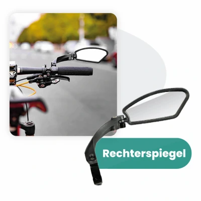 Afbeelding van Fietsspiegel Rechts Extra Stevig Wegklapbaar