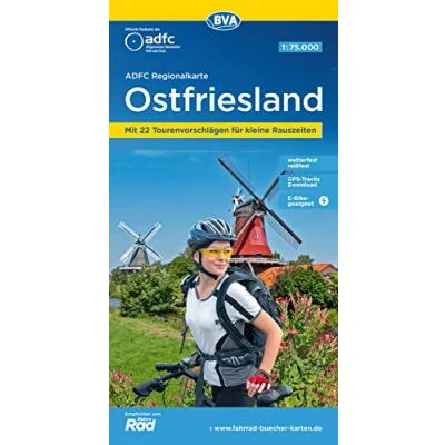Afbeelding van Regionalkarte Ostfriesland cycling map