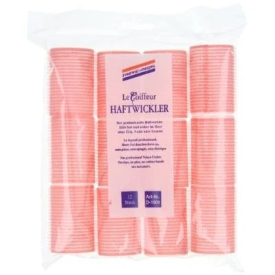 Image de FRIPAC MEDIS LE COIFFEUR BIGOUDI VELCRO DIAMÈTRE 44 MM ROSE SACHET DE 12