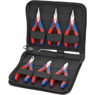 Image de Assortiment de pinces pour l&#039;électronique 7 pièces Knipex