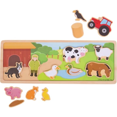 Afbeelding van Bigjigs magneetbord boerderij