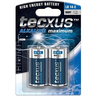 Afbeelding van Tecxus LR14 2 BL Wegwerpbatterij C Alkaline