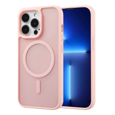 Afbeelding van imoshion Hoesje Geschikt voor iPhone 13 Pro Color Guard Backcover MagSafe Lichtroze