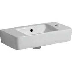 Afbeelding van Geberit Renova Compact fontein bak midden, kraangat rechts wit (50 x