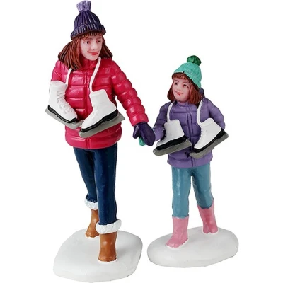 Afbeelding van Lemax Skating Sisters Set van 2